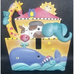Kidsline Noah's Ark Animals Switch Cover Religious Bible Nursery Baby Decor